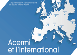 Répartition des 151 usines fabriquant des isolants certifiés ACERMI.